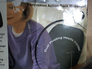 New Homedics Percussion Deep Muscle Action Back Massager PA B100
