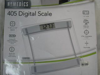 Homedics SC 405 Tempered Glass LCD Digital Bath Scale Please Read