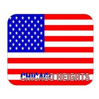 US Flag   Chicago Heights, Illinois (IL) Mouse Pad