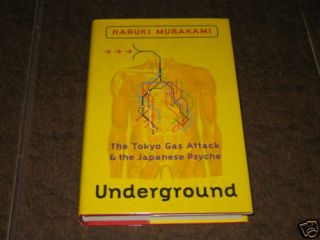 Signed Underground by Haruki Murakami 1st HC UK Edition