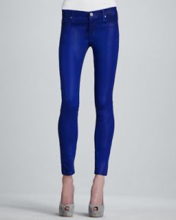 Hudson Krista Super Skinny Waxed Jeans, Blue My Mind   