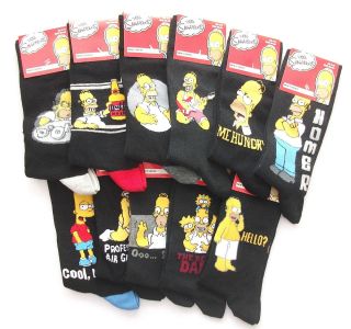 The Simpsons Homer Bart Simpson Mens Novelty Socks Ideal Gift Dad