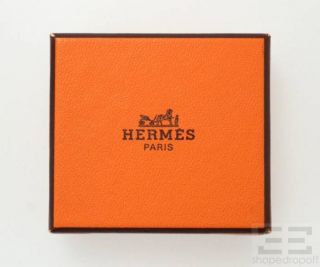 Hermes Gold Regate Scarf Ring Orange Leather Lanyard