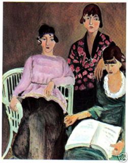 Henri Matisse 1939 Lithograph Three Sisters ☺ COA RARE Art