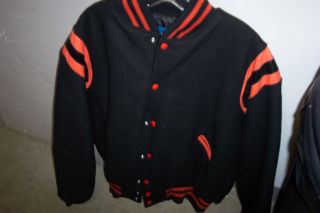 Holloway Varsity Style Wool Leather Jacket