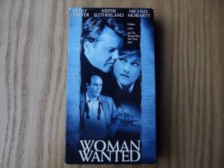 Woman Wanted VHS 2000 Holly Hunter Kiefer Sutherland Michael Moriarty