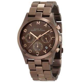 Marc Jacobs MBM3120 Womens Henry Brown IP Stainless Steel Chronograph