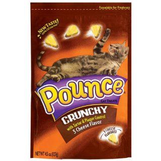 Pounce Cat Treats Crunchy with Tartar & Plaque Control, 3