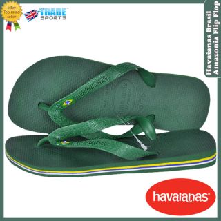Havaianas Kids Boys Girls Size 1 2 Brasil Green Flip Flops Sandals