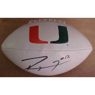 Ray Lewis Miami Hurricanes Autographed Hand Signed