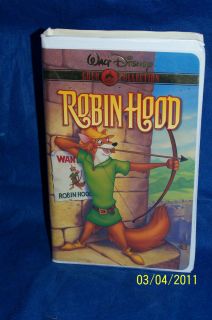 Robin Hood Disney VHS Clamshell 2000 Gold Collection Edition
