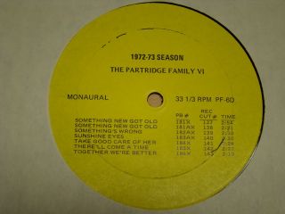 Holy Grail Partridge Family Screen Gems Records • Shirley Jones