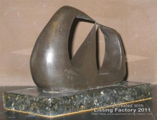 Henry Moore 3 Points Bronze Sculpture Signed and Numbered