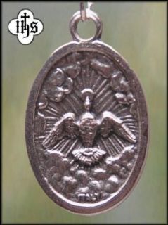 Holy Spirit Holy Ghost Dove Medal Pendant 925 Chain