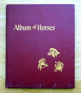 Marguerite Henry Album of Horses SIGNED by author picture book