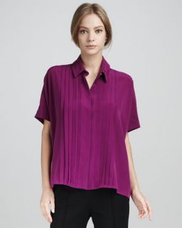  eris short sleeve pintucked oversize top original $ 225 78