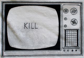  Shirt Kill TV Banksy Henry Rollins Black Flag Art Ad Minutemen