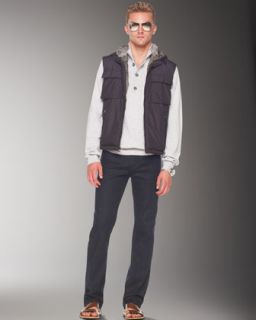 3DAF Michael Kors Fur Lined Hooded Vest, Button/Zip Sweater & Modern
