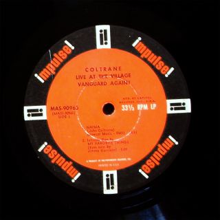 John Coltrane Live at The Village Vanguard Again LP Impuls mas 90965