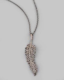 Y0ZRB Tai Feather Pendant Necklace, 30L