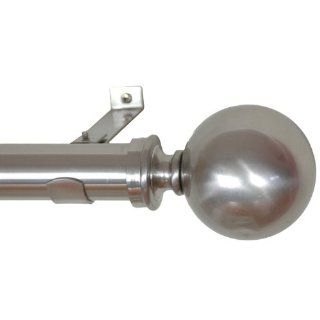  144 Inch Ball Nickel Curtain Rod with 1.25 Inch Pipe