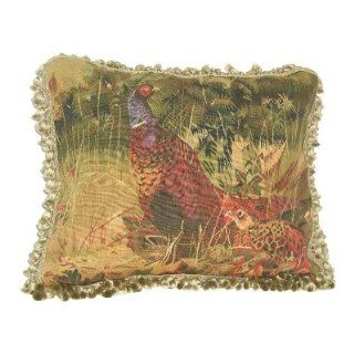 Deluxe Pillows Magestic Pheasant   23 x 19 inch Aubusson
