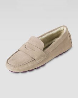 Cole Haan Sadie Shearling Lined Driver, Maple Sugar   