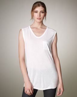  wang v neck pocket tee white available in white $ 78 00 t by alexander