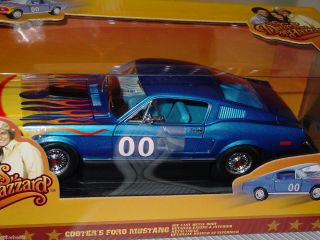 Ertl Dukes of Hazzard Ford 1968 68 Mustang Cooters 00 Blue 1 18