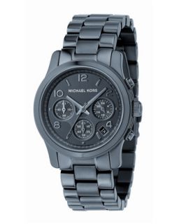 Michael Kors Gunmetal Midsized Chronograph Watch   