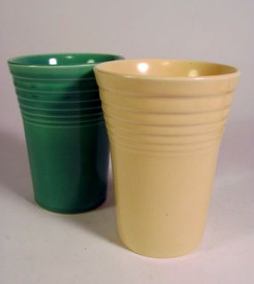 Lot 2 Vintage Fiesta Ware Tumblers Glasses by Homer Laughlin