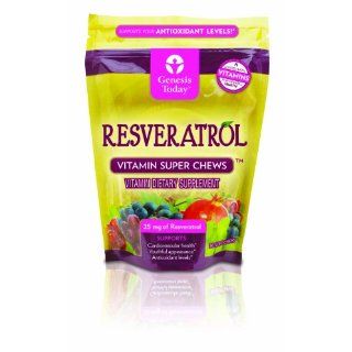 Genesis Today Resveratrol Vitamin Super Chews, 30 Soft