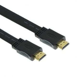 9ft Flat HDMI 19P 1 Male to Male M M Cable 3D 1080p 1 4V 30AWG with