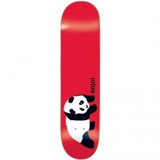 Enjoi Skateboards Original Panda Red Deck   7.6 Sports