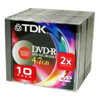 TDK DVD R Media 4.7GB for Data  General Use 10 Pack (non