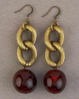 Nest Red Horn Earrings   