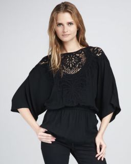 Boat Neckline Rayon Top  