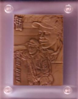  shouldn t you ernie irvan highland mint bronze card and coa picture
