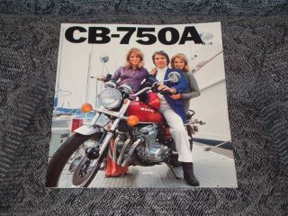 1976 Honda CB 750A Motorcycle Sales Brochure Free US Shipping
