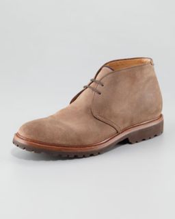 N1VCW Brunello Cucinelli Aged Leather Chukka