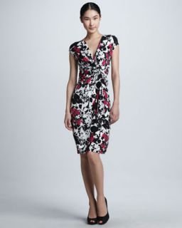 lafayette 148 new york wrap front knotted dress available in black