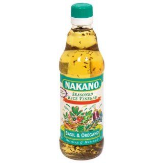Nakano, Vinegar Rice Basil, 12 OZ (Pack of 6) Health