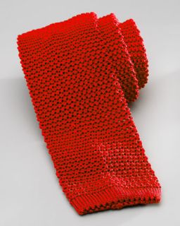  silk tie red available in red $ 180 00 charvet knit silk tie red $ 180