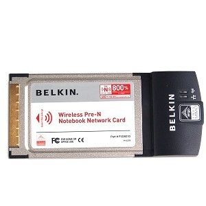 Belkin PCMCIA Wireless Pre N Network Card F5D8010