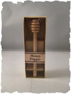 New Wooden Wood Honey Dipper Stick for Honey Jar Neat