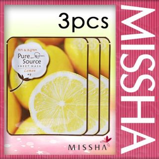 Missha Pure Source Various Kinds of Sheet Mask 3pcs