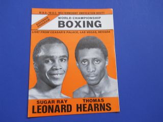   SUGAR RAY LEONARD vs THOMAS HEARNS 1981 Fight Boxers 81 Boxer USA