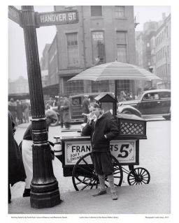 PHOTO HOT DOG STAND IN THE NORTH END HANOVER BLACKSTONE STREETS BOSTON