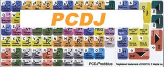 PCDJ Keyboard Stickers for Computers Laptops Keyboards