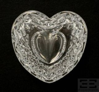 Waterford Crystal Heart Shaped Trinket Box